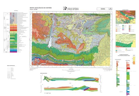 Geological Map of Spain. Scale 1:50.000 - Sheet 290 - ISONA