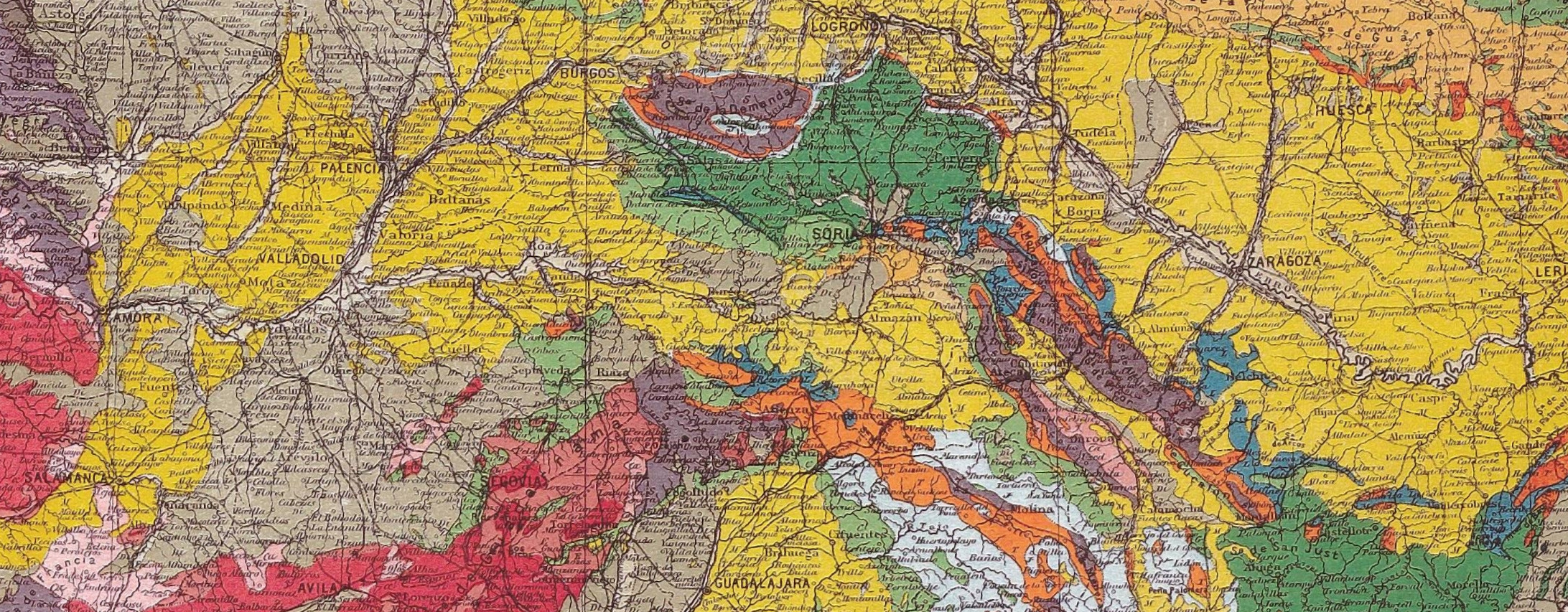 Mapa geológico de España a escala 1:1.500.000