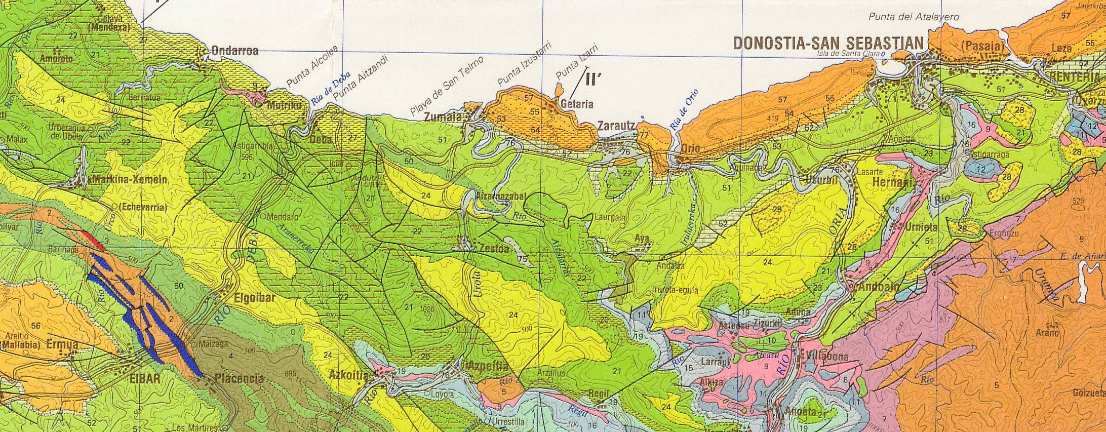 Mapa Geológico de España a escala 1:200.000