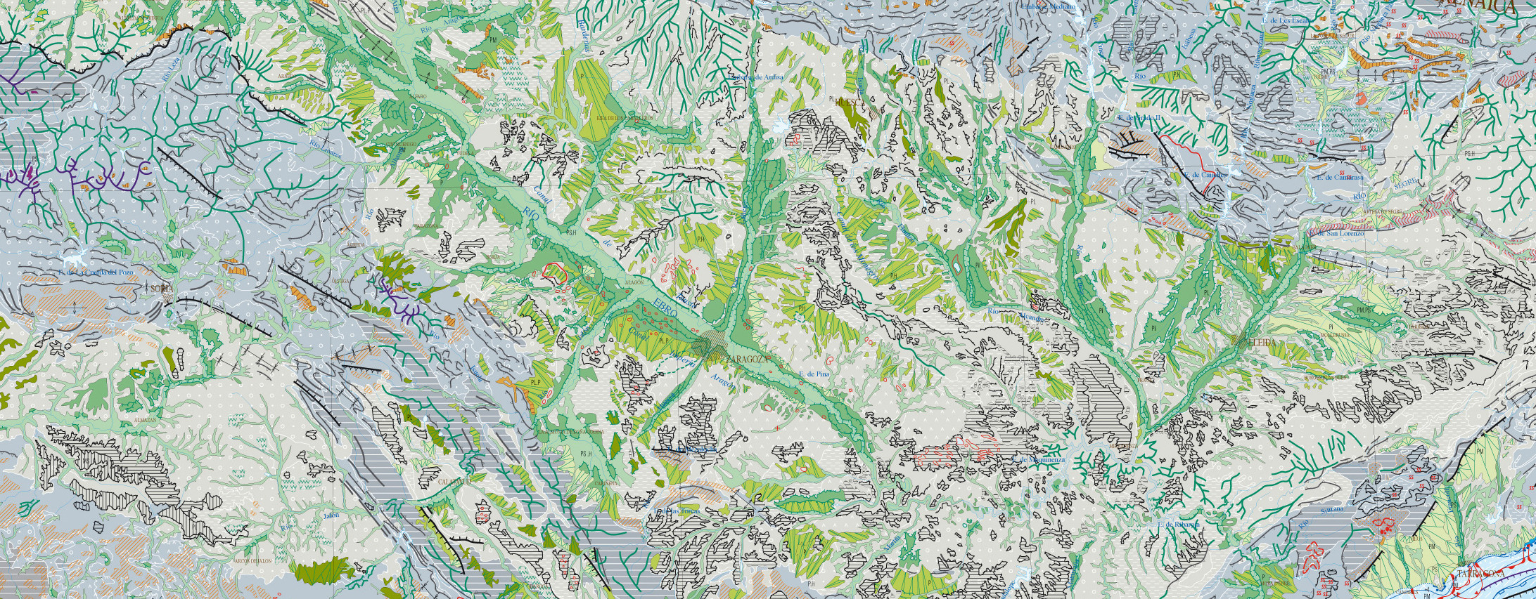 Mapa Geomorfológico de España y del margen continental a escala 1:1.000.000