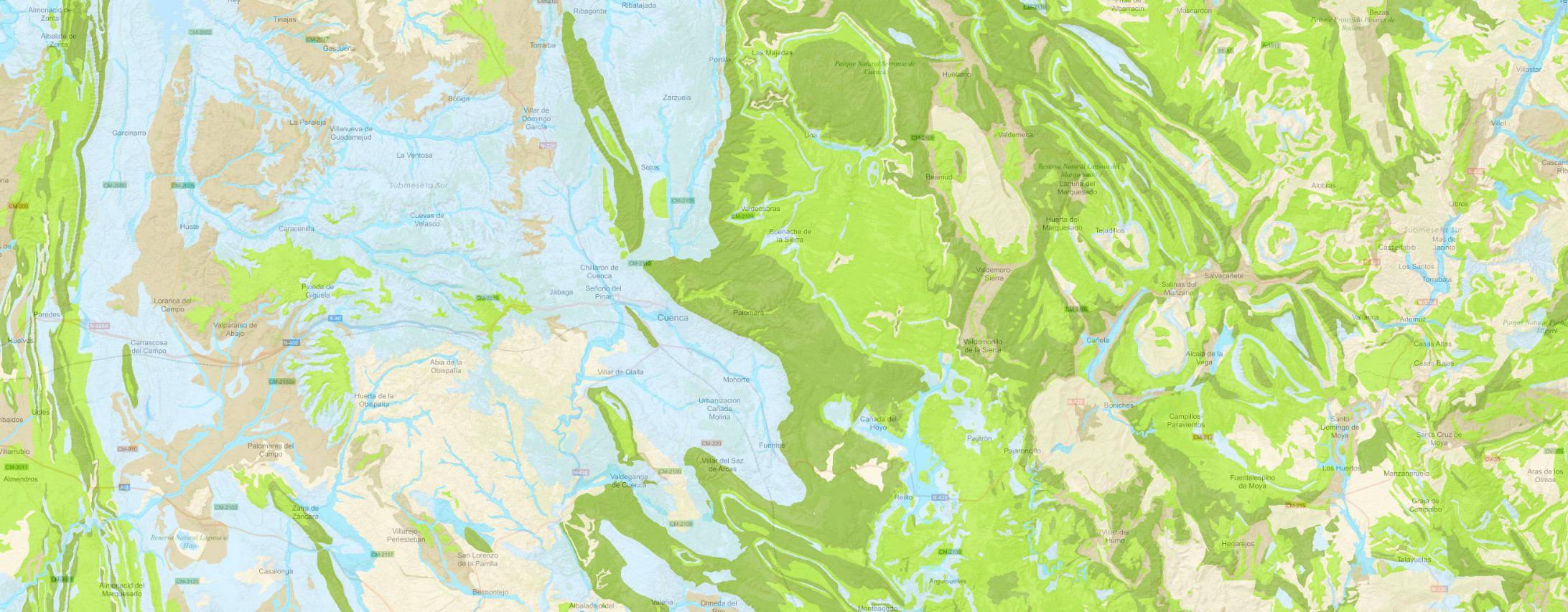 Mapa Hidrogeológico de España continuo y en formato digital a escala 1:200.000