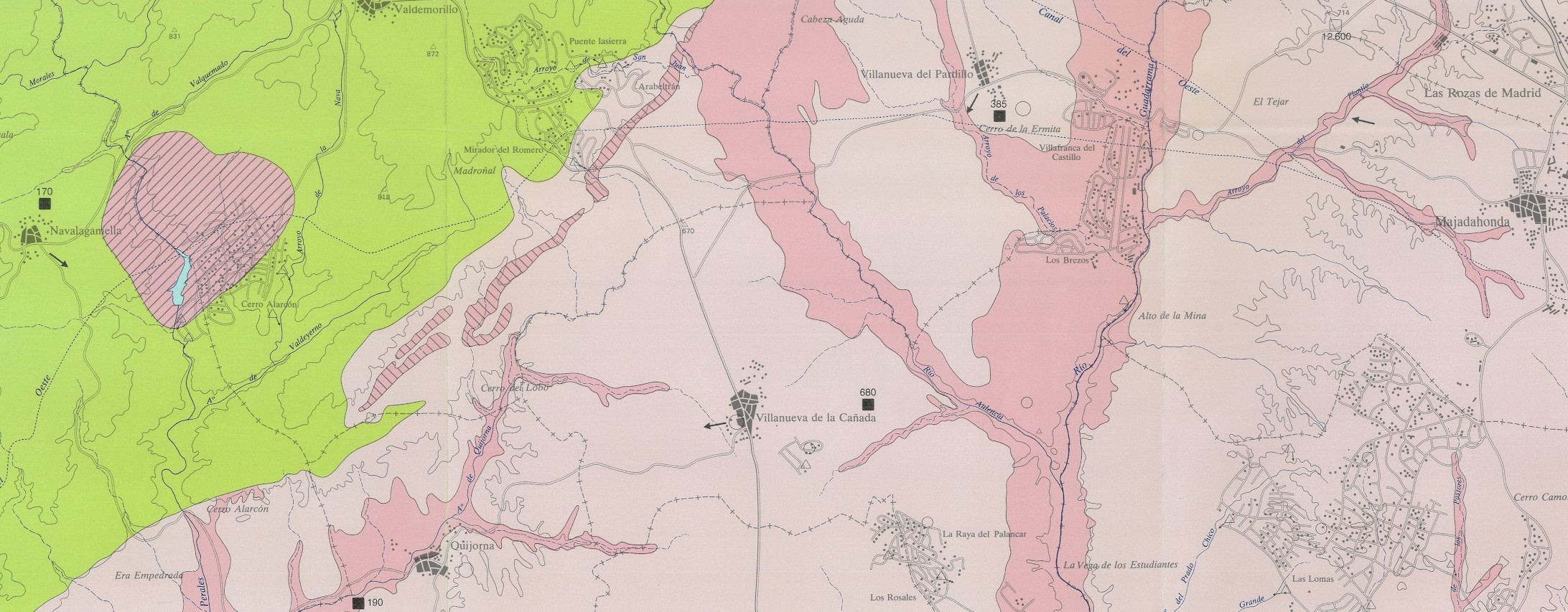 Mapa de Orientación al Vertido de Residuos Sólidos Urbanos a escala 1:50.000