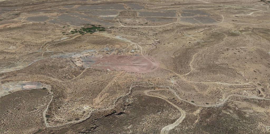 Vista aérea minas de azufre del Trovador © 2019 Google, data SIO, NOAA, U.S. Navy, NGA, GEBCO