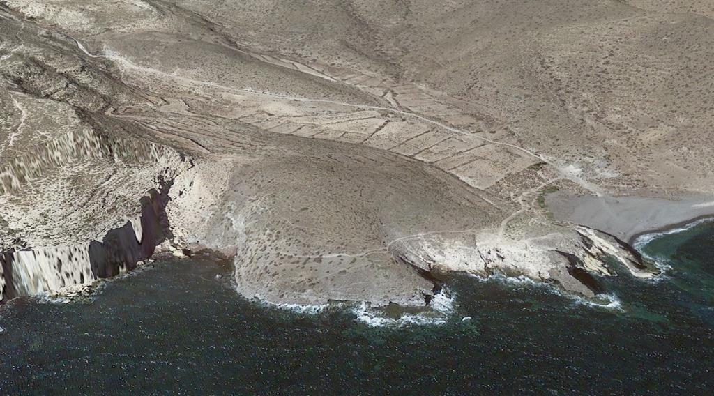 Vista aérea enclave de Cala Carnaje. © 2019 Google, data SIO, NOAA, U.S. Navy, NGA, GEBCO