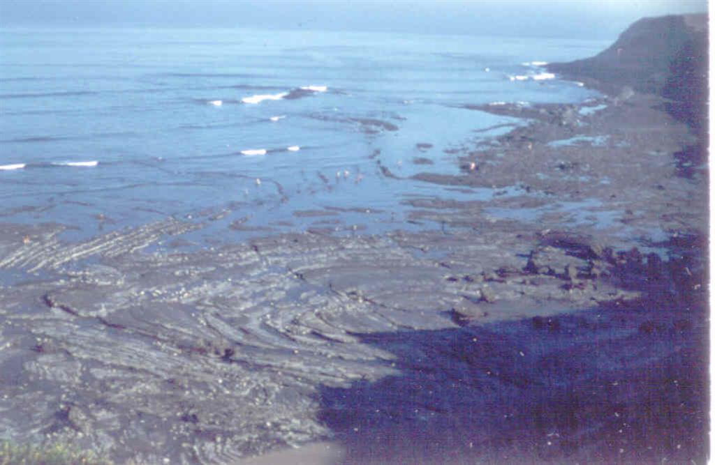 Playa de Peñarrubia. Plataforma de arrasamiento mareal.