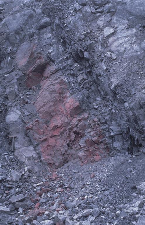 Mineralización estratiforme de la mina de El Entredicho. Banco Inferior