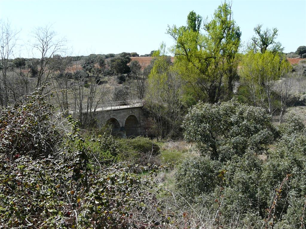 Puente sobre el arroyo del Zape en la antigua carretera CL 527 Bermillo de Sayago-Zamora. Punto donde se inicia el itinerario.