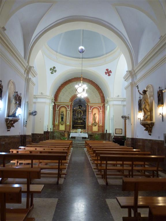 Interior de la Iglesia de Nuestra Señora de Los Baños