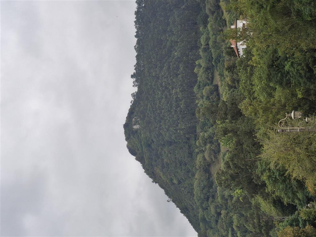 Vista panorámica del Monte Castillo tomada desde el núcleo urbano de Puente Viesgo. Foto A. Armendariz