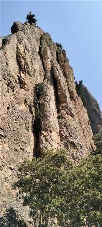 Detalle de las barras de conglomerados oligocenos.