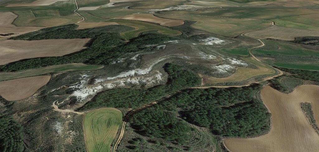 Vista aérea Cerro Oterlavo. © 2019 Google Earth