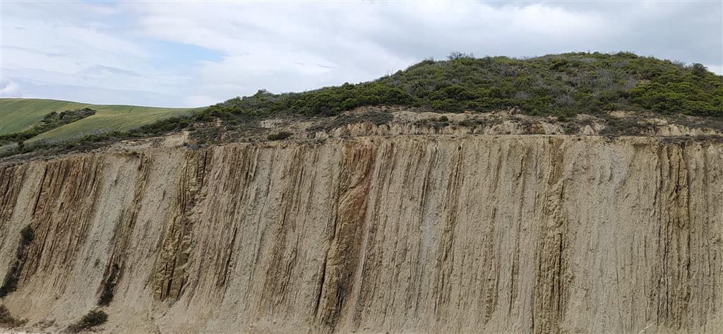 Formación geológica perteneciente a la Unidad de Mendigorría. Está formada por limolitas, lutitas y margas con capas de areniscas. Los estratos muestran una disposición subvertical. En los tramos de areniscas se observan claramente bases erosivas.