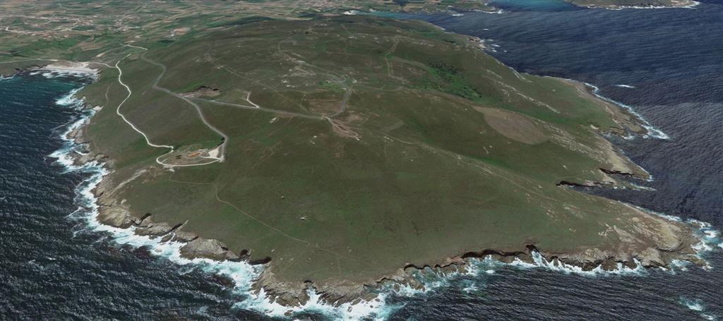 Vista aérea Cabo San Adrián. © 2017. Google, data SIO, NOAA, U.S. Navy, NGA, GEBCO
