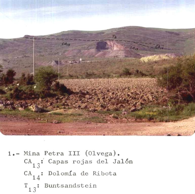 Aspecto de la Mina Petra III hacia 1974