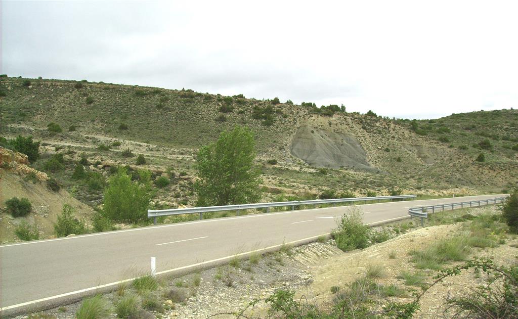 Fm Margas de Forcall (Aptiense inferior). Paraje de La Vaquera, carretera A-226.