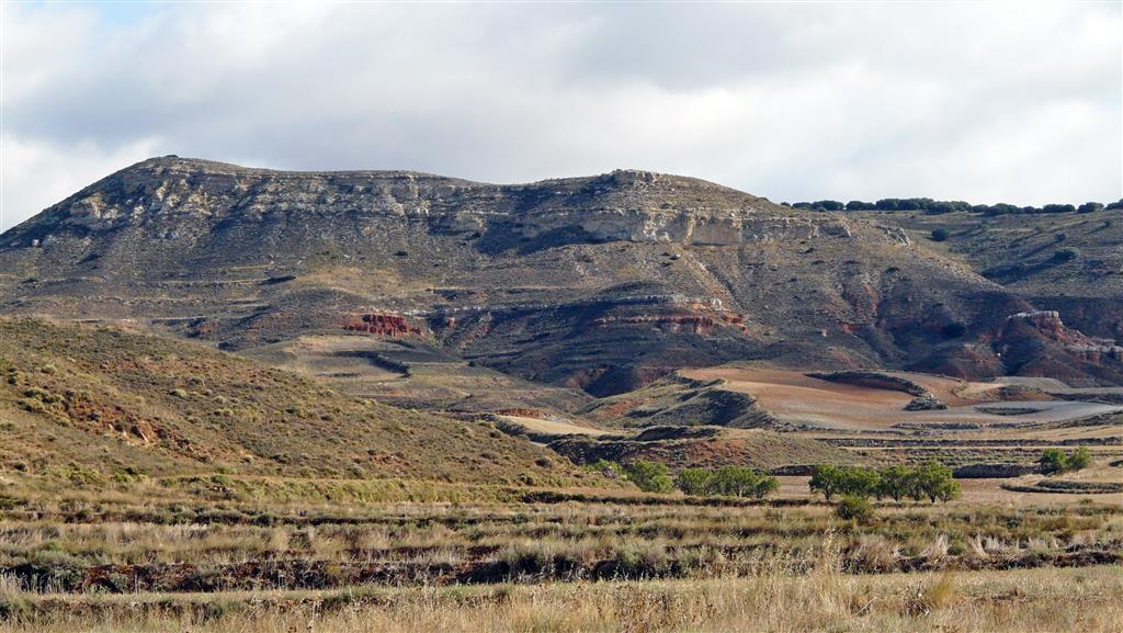Vistas, al Este, del relleno mioceno continental en el Arroyo Ramblar.