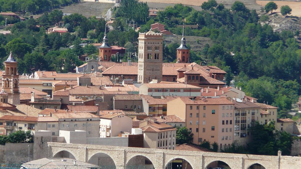 Vista de la ciudad de Teruel, y parte de su patrimonio histórico (arquitectura mudéjar), desde el LIG.
