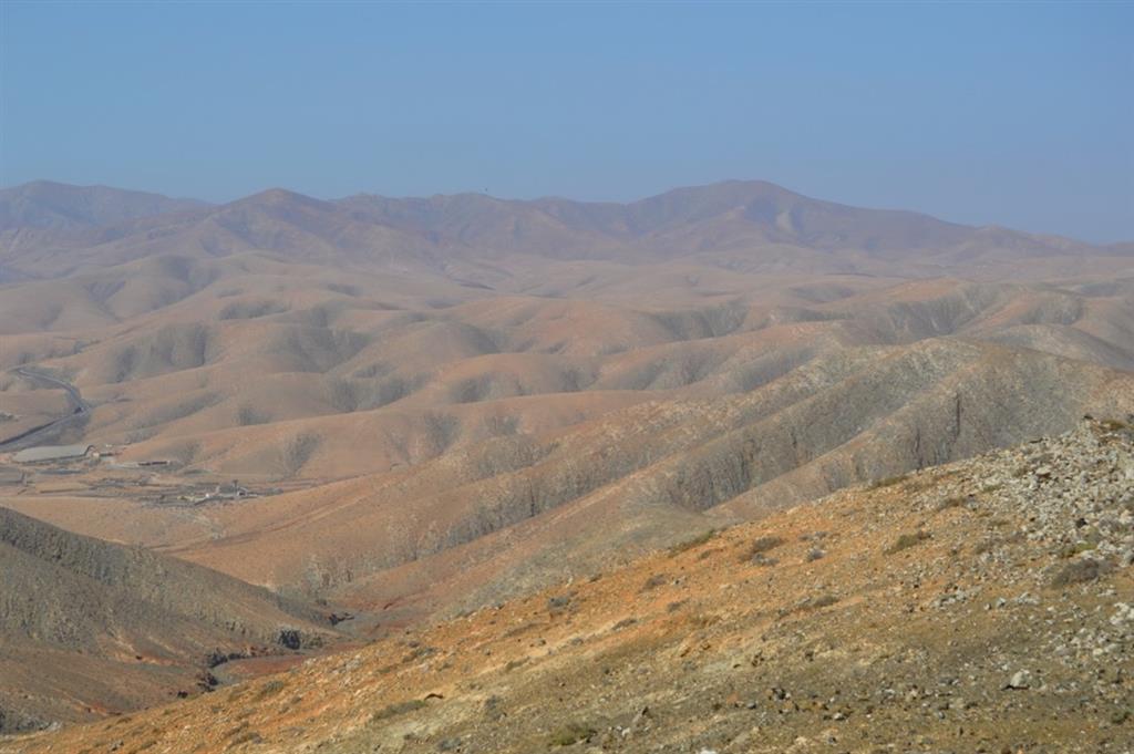 Vista hacia el norte, desde la degollada de Las Maretas