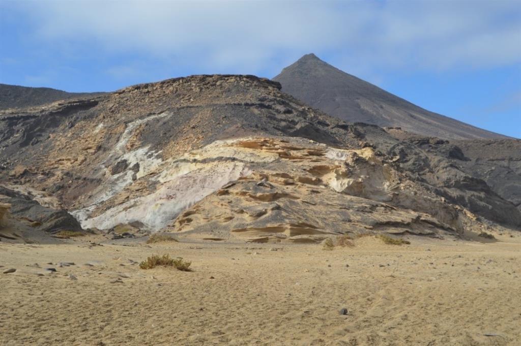 Aspecto del afloramiento de dunas fósiles de Roque del Moro