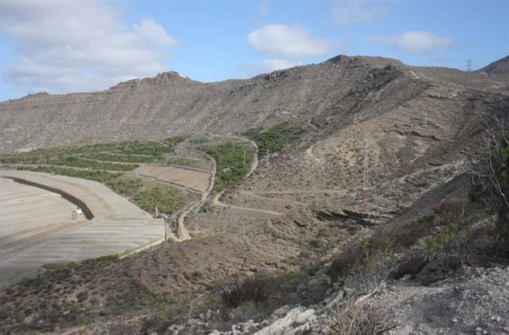 Detalle del borde noreste de la Caldera del Rey.