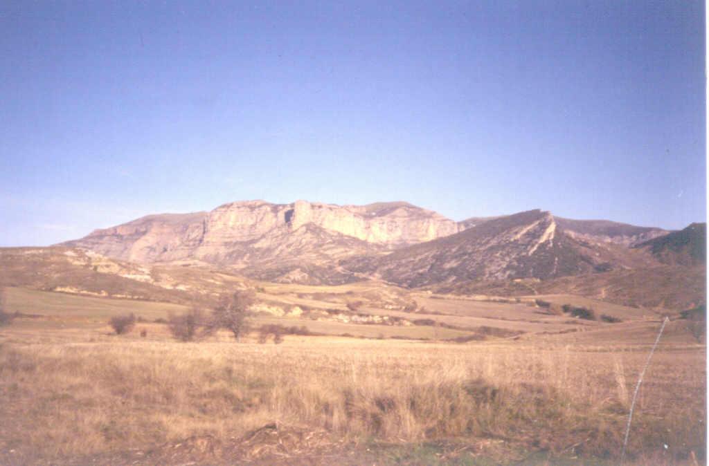 Vista general del Coll de Vent desde las minas de Cajigar.