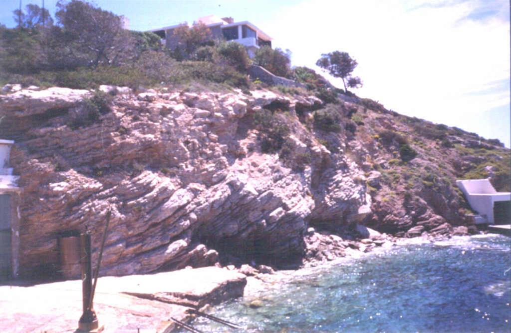 Calizas con esponjas del Faro de Ibiza.