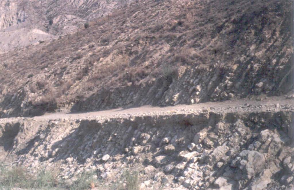 Ritmita del Jurásico Superior (fotografía tomada en 1983).