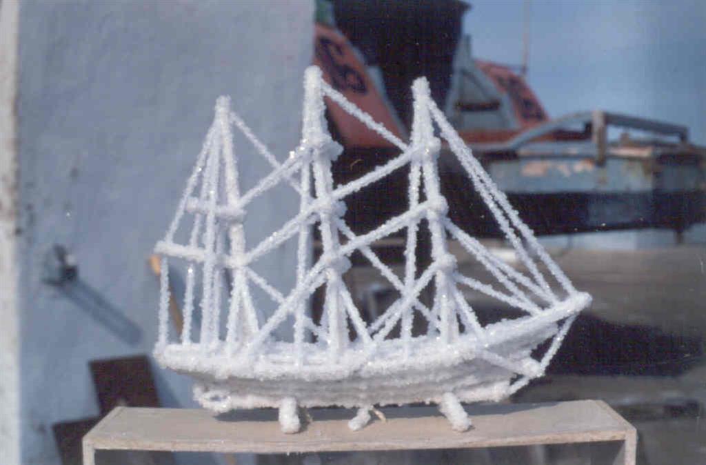 Barcos de sal: Artesanía típica de los salitreros.
