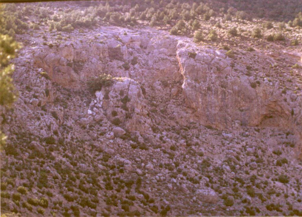 Hundimiento de una cavidad cárstica en Sierra Montilla.
