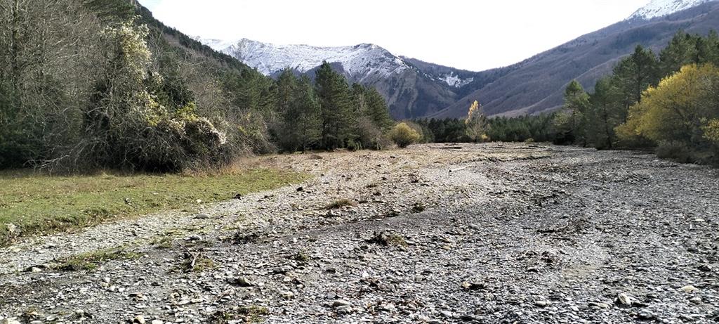 Vista panorámica del valle fluvioglaciar del Rincón de Belagua.