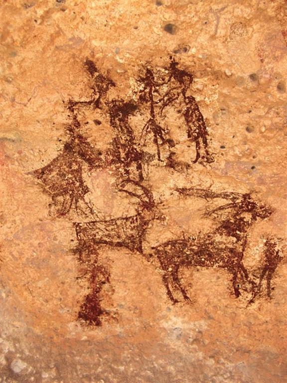 Minateda. Pinturas rupestres de animales, humanos y arqueros