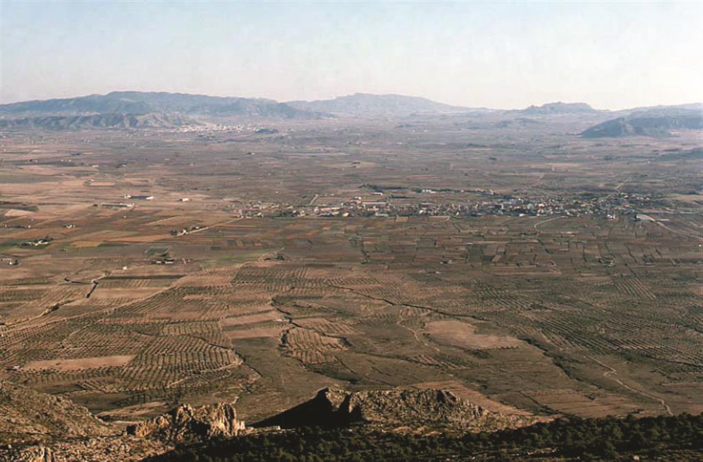 Vista general del valle del Vinalopó