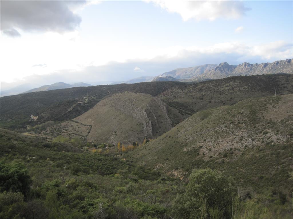 Vista general del valle del arroyo de San Vicente y de Las Cuchilleras