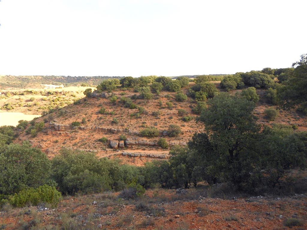 Foto 3: Abanico de Las Inviernas. Capas de conglomerados entre areniscas y lutitas