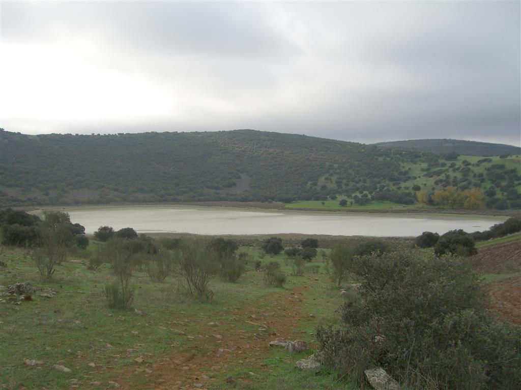 Laguna del maar de Fuentillejo o La Posadilla en época húmeda. Año 2006