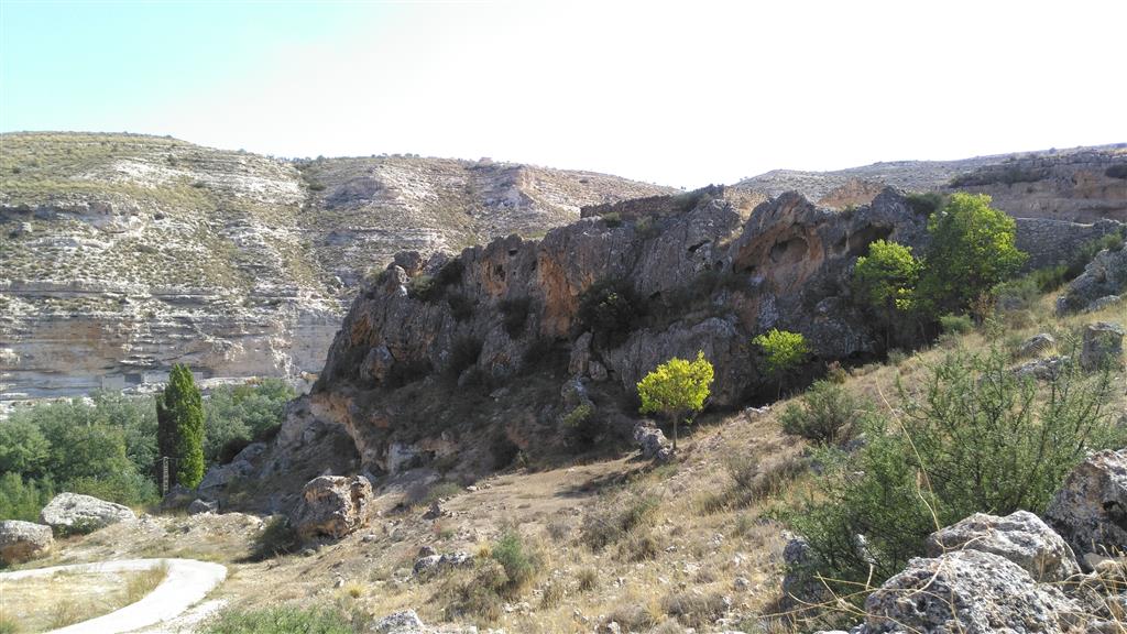 Aspecto general de los depósitos de cascada del edifico pleistoceno de Maldonado (95.000 años BP)
